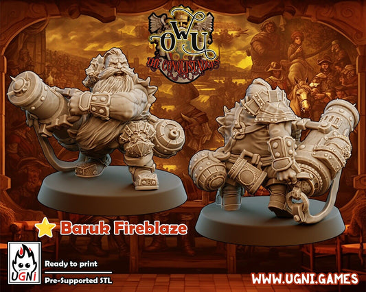 Dwarf Baruk Fireblaze Star Player Fantasy Football  - UGNI