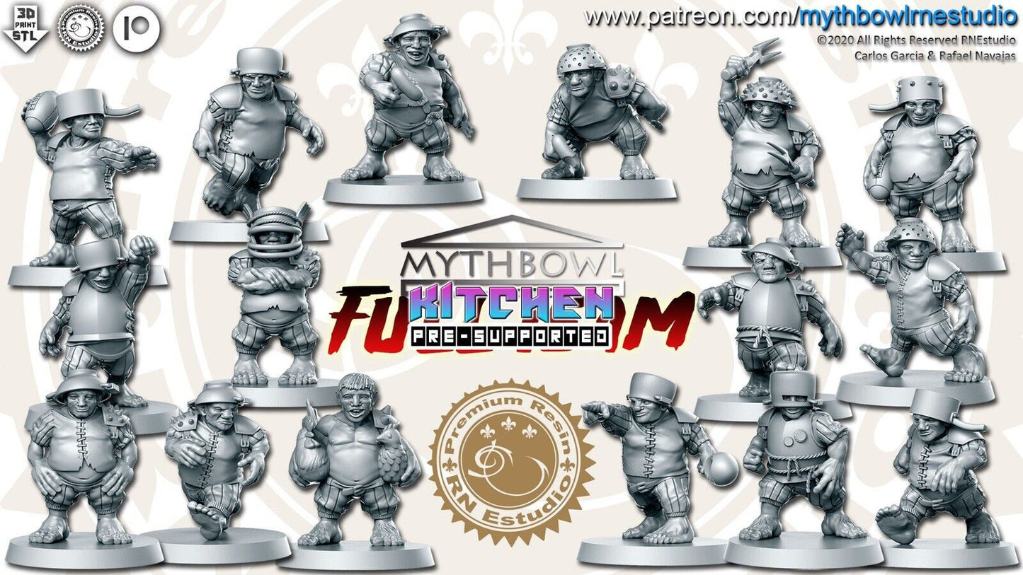 Halfling Fantasy Football Team  -  RN Estudio Mythbowl Kitchen