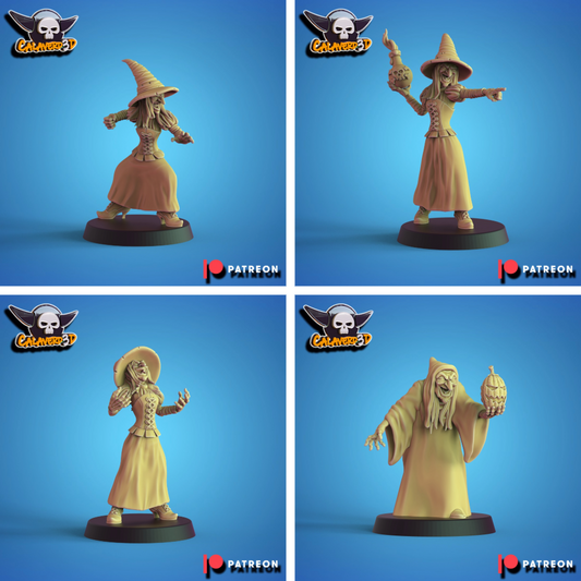 Halloween Witches Fantasy Football Team  - Calaverd