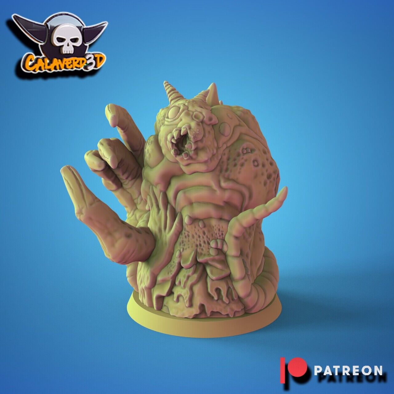 Chaos Nurgle Fantasy Football proxy Team  'The Fallout Riders' Calaverd