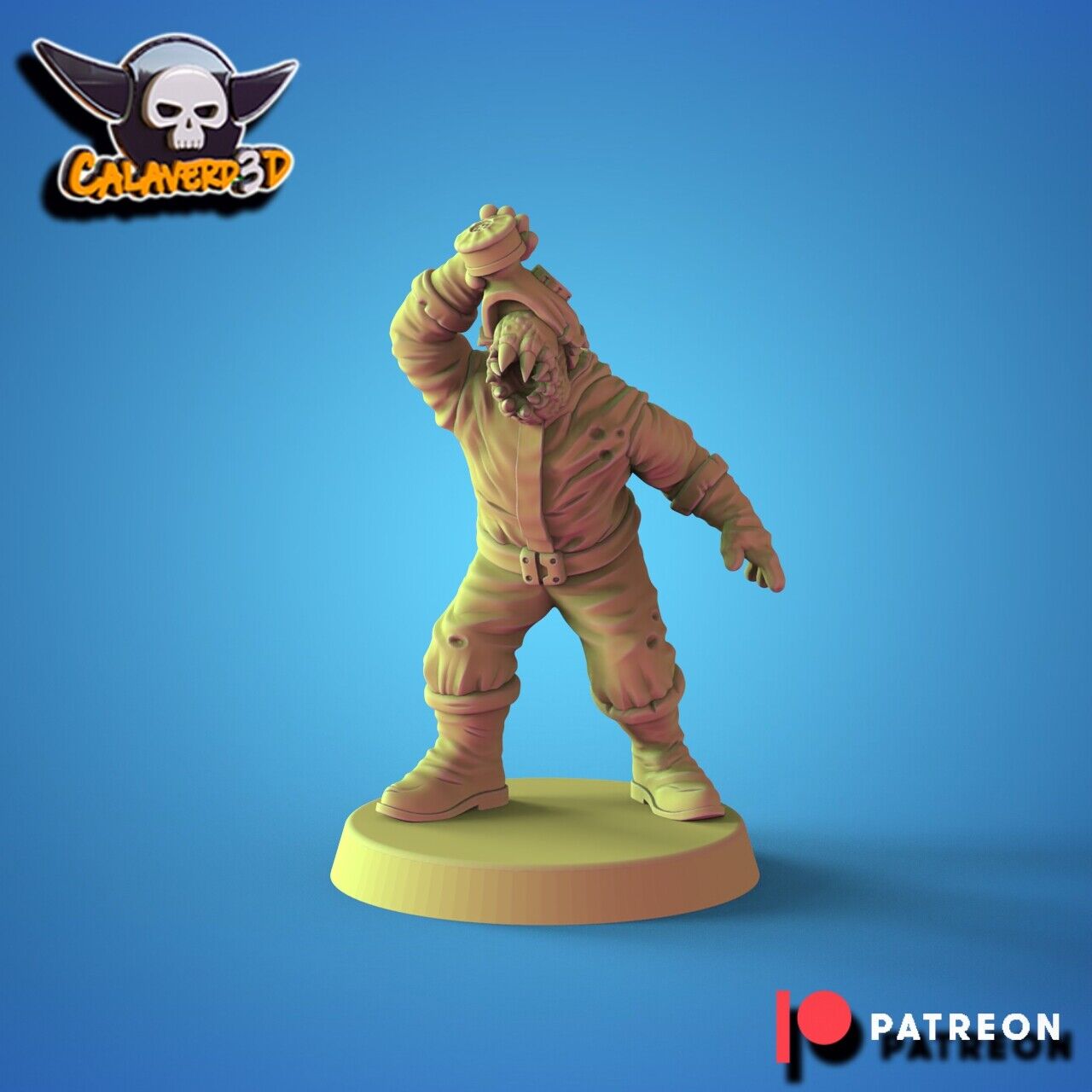 Chaos Nurgle Fantasy Football proxy Team  'The Fallout Riders' Calaverd