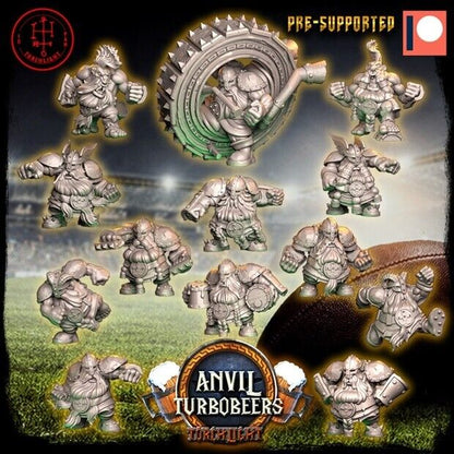 Dwarf Fantasy Football Team Torchlight TLM Anvil Turbobeers