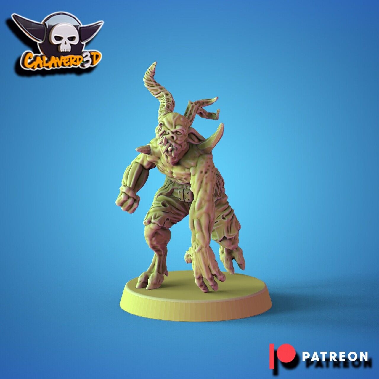 Chaos Nurgle Fantasy Football proxy Team  'The Fallout Riders' Calaverd