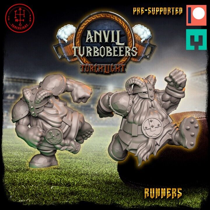 Dwarf Fantasy Football Team Torchlight TLM Anvil Turbobeers