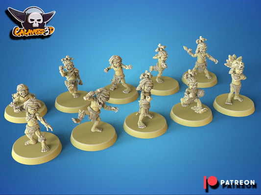Primal Ogres Fantasy Football Team  - 3D