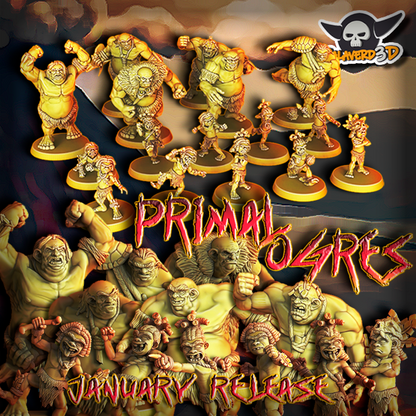 Primal Ogres Fantasy Football Team  - Calaverd3D