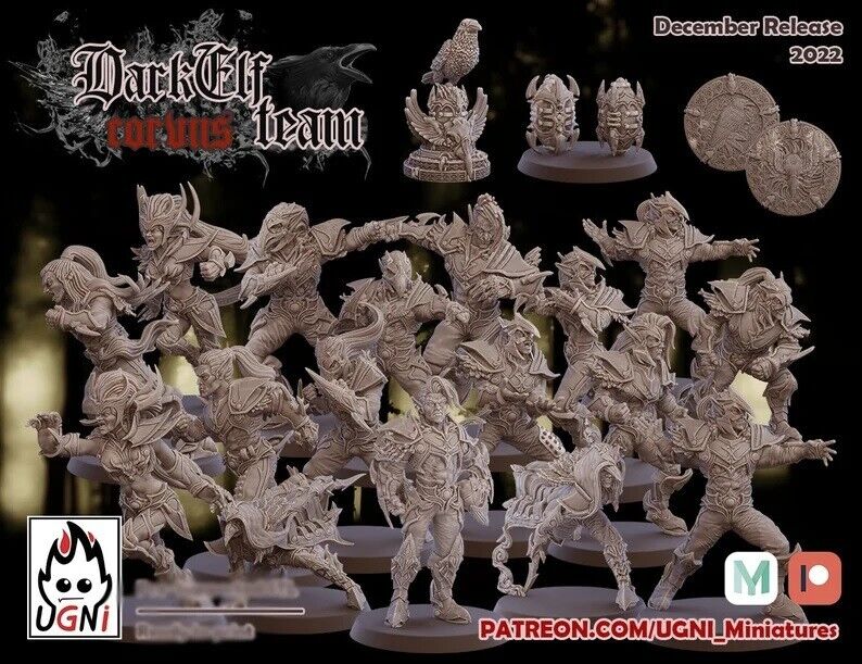 Dark Elf / Elves proxy Team - Fantasy Football -  UGNI