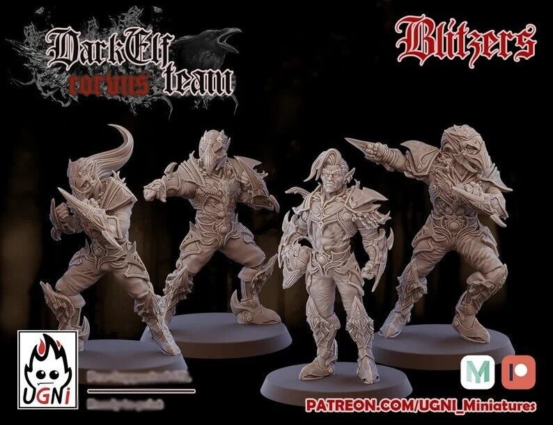 Dark Elf / Elves proxy Team - Fantasy Football -  UGNI
