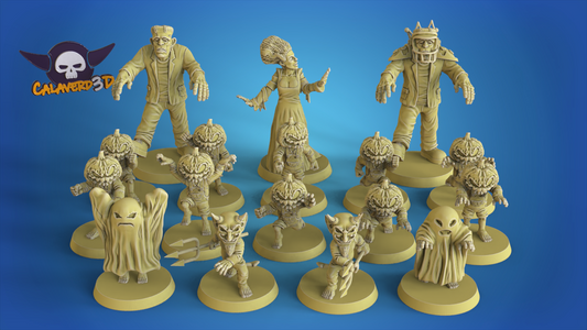Halloween undead Fantasy Football Team  - Calaverd3D
