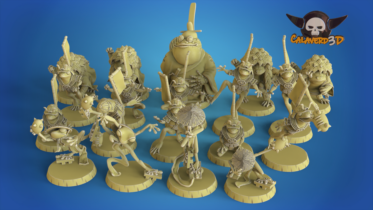 Amphibian frogs Fantasy Football Team  - Calaverd