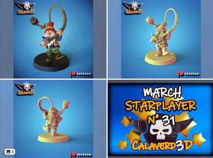 Gnome Fantasy Football proxy star player Calaverd