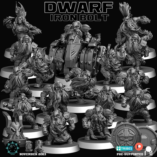 Dwarf ‘Iron Bolt ’ Fantasy Football Team  - ROP