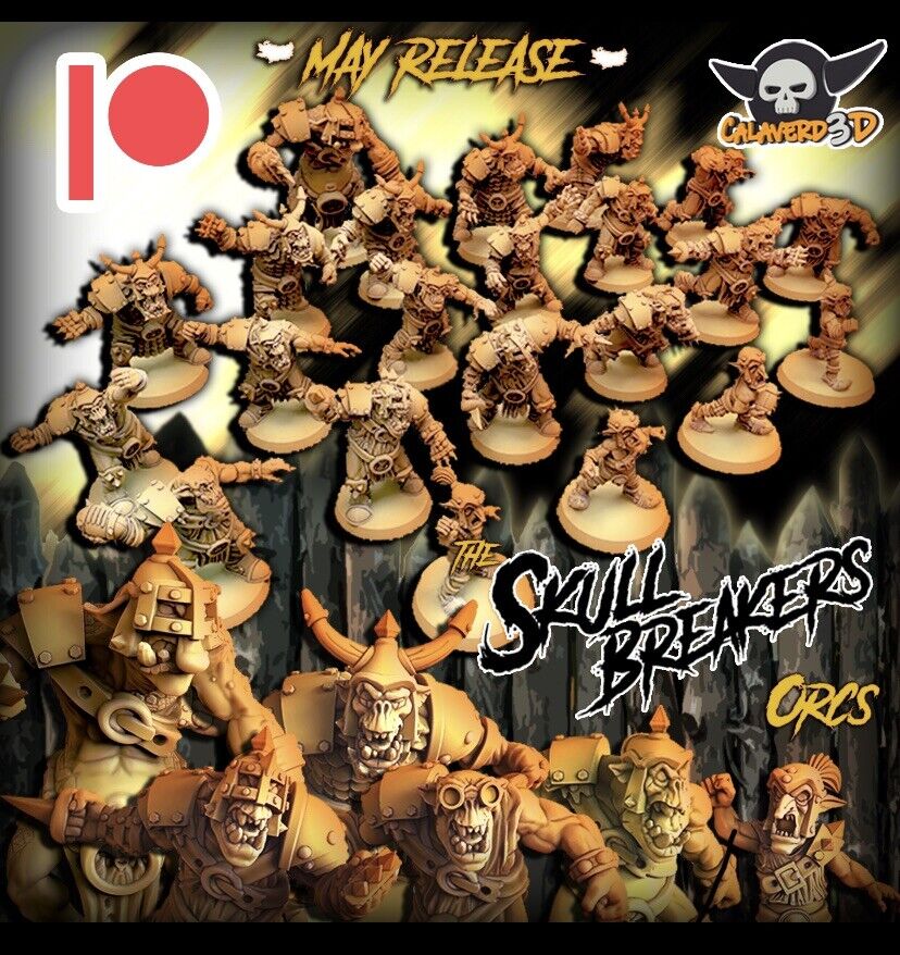 The Skull Breakers Orcs Fantasy Football Team  - Calaverd3D *New for May 23*