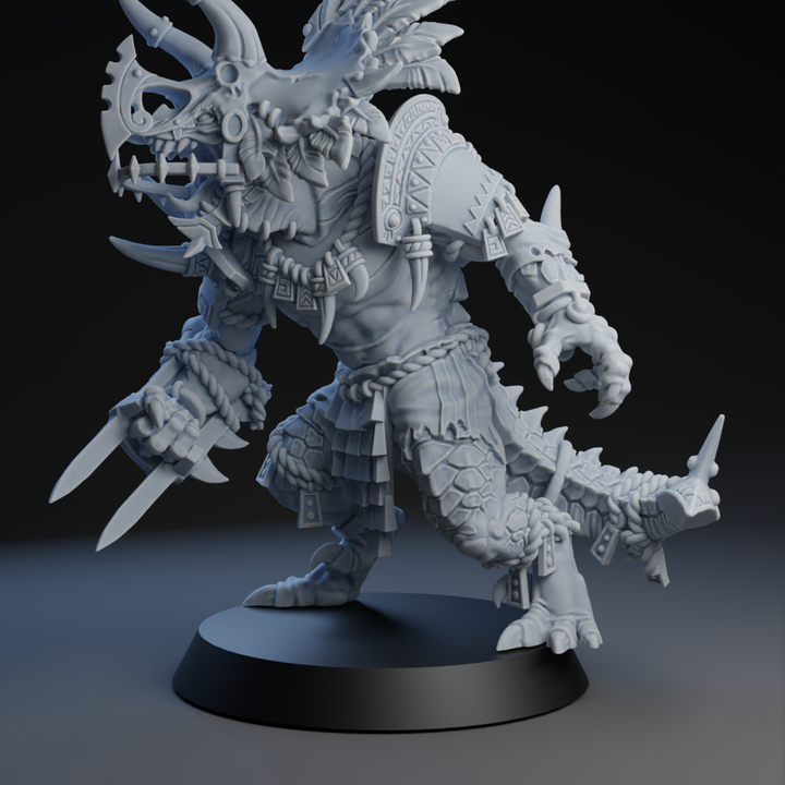 New Style Lizardmen Big Guy / Star Player Krox Fantasy Football  - Brutefun