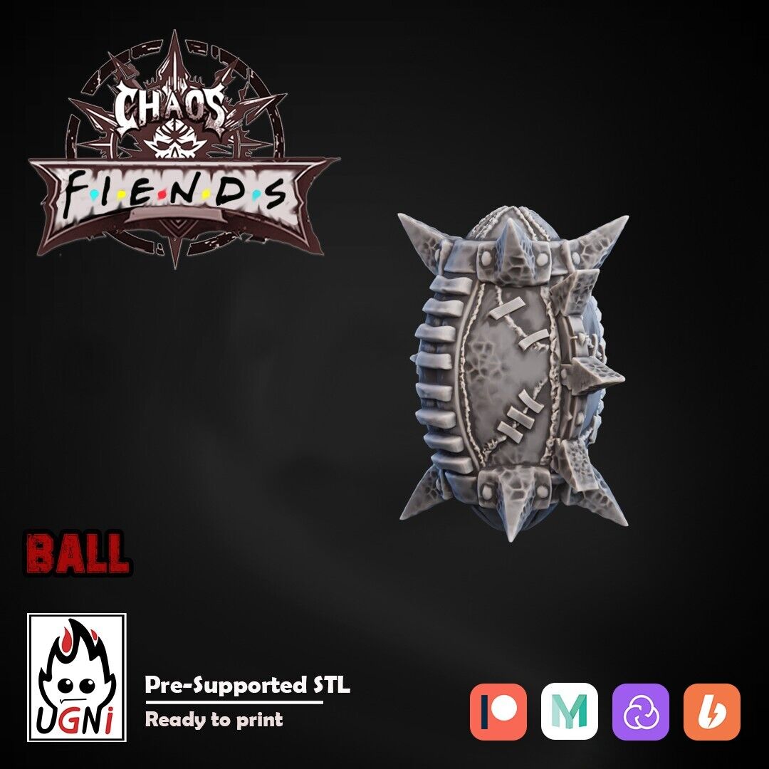 Chaos Coins (2), Balls (2) & Token set - Fantasy Football - UGNI