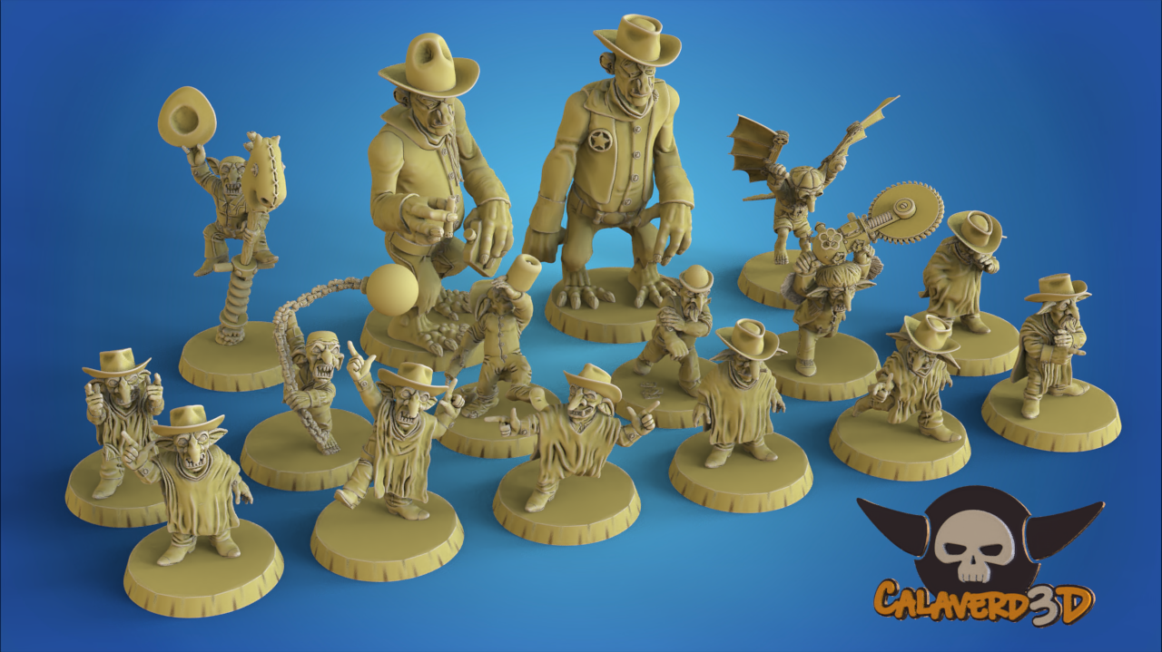 Wild West Goblin Fantasy Football Team - Calaverd3D