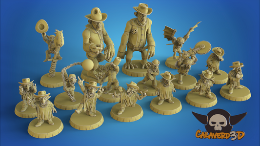 Wild West Goblin Fantasy Football Team - Calaverd3D