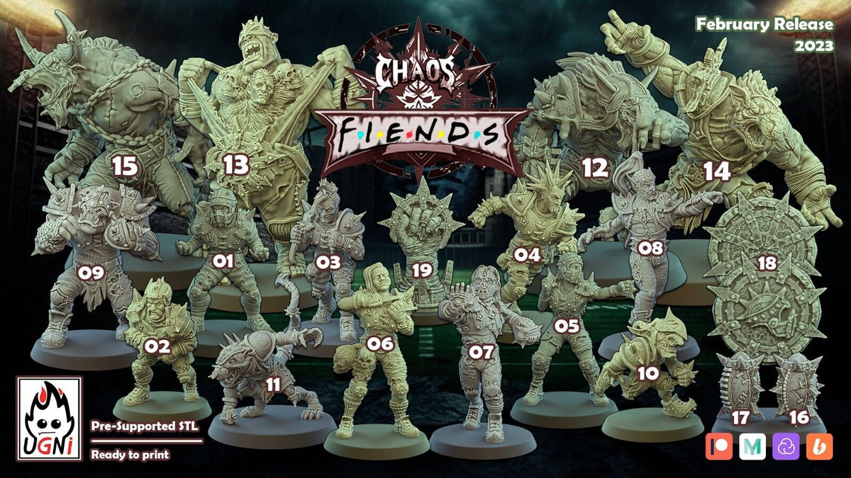 Chaos Renegade Fantasy Football Team -  Chaos fiends UGNI