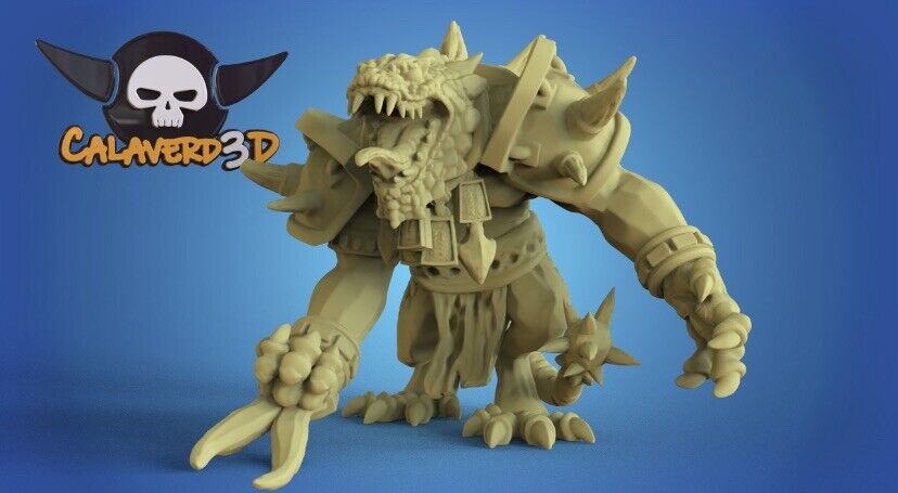 Lizardman Big Guy Fantasy Football star player - Calaverd Krox