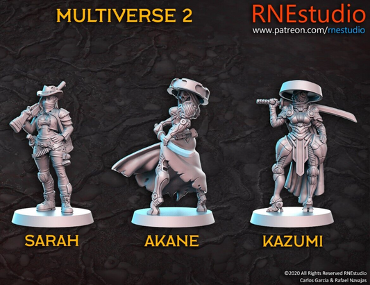 JRPG / Sci Fi / Cyber Punk - RN Estudio Multiverse miniatures