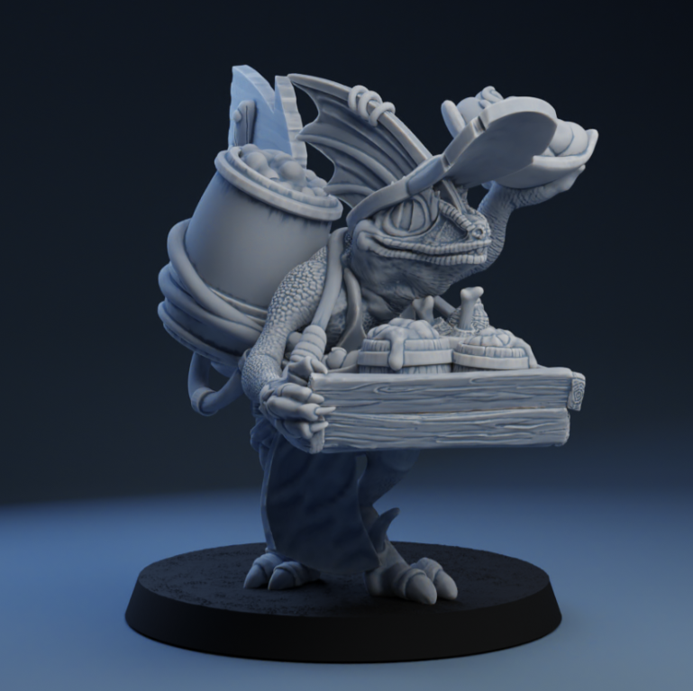 Lizardman Fan & Food Vendor - Fantasy Football Star Player - UGNI