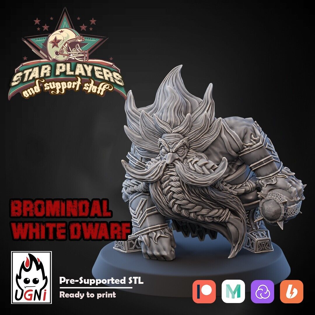 Brombrindal White Dwarf proxy -  Fantasy Football Star Player - Ugni