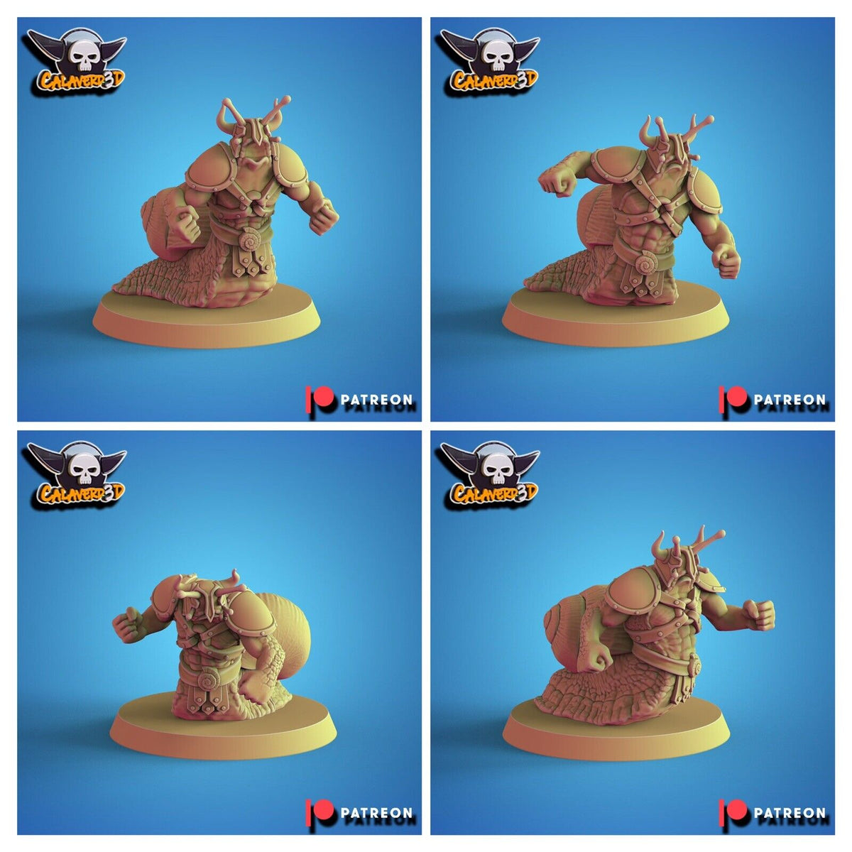 Dwarf Battle Snails Fantasy Football Team Calaverd