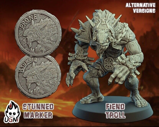 Troll big guy -  Fantasy Football Star Player Ugni Chaos Fiends with tokens