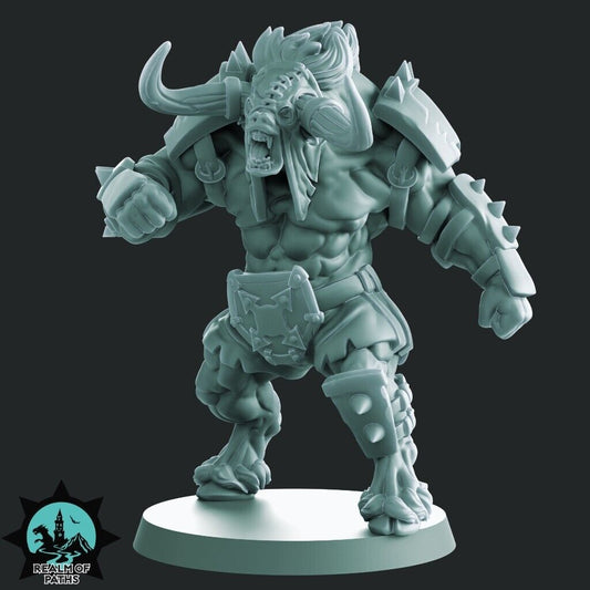 Minotaur Grak Grak DarkHoof Fantasy Football Star Player Realm of Path