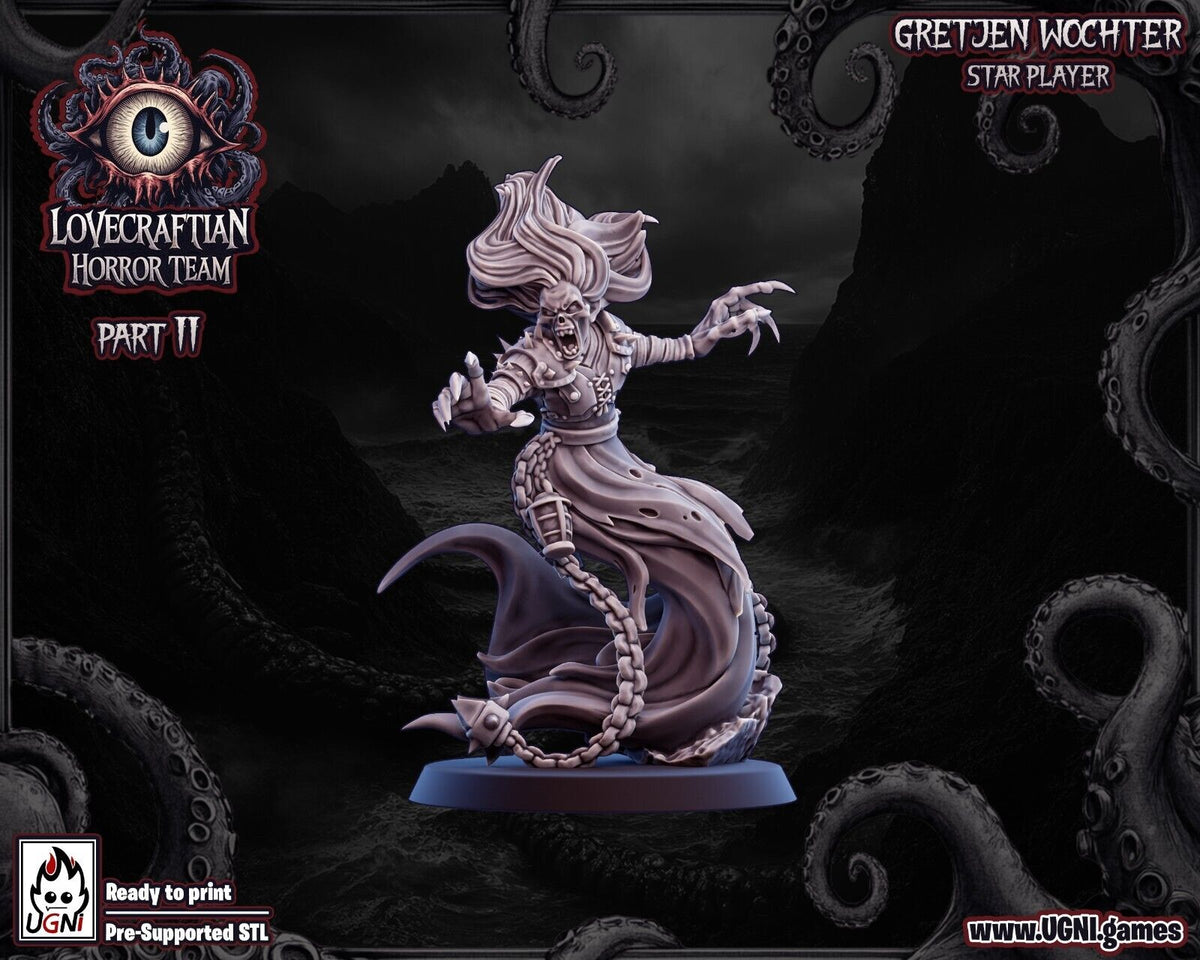 Horror / Undead 'Lovecraftian Horror  Fantasy Football Team + Support staff UGNI