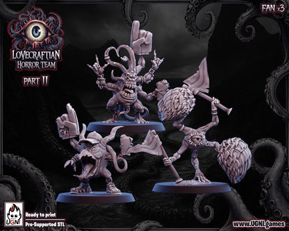 Horror / Undead 'Lovecraftian Horror  Fantasy Football Team + Support staff UGNI