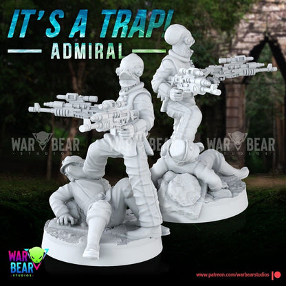 Admiral Ackbar Soldier Star Wars RPG Legion Shatterpoint compatible - War Bear