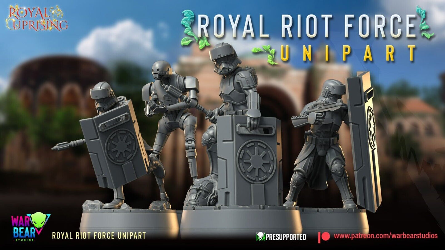 6 x Royal Riot Troopers Star Wars RPG Legion Shatterpoint compatible - War Bear