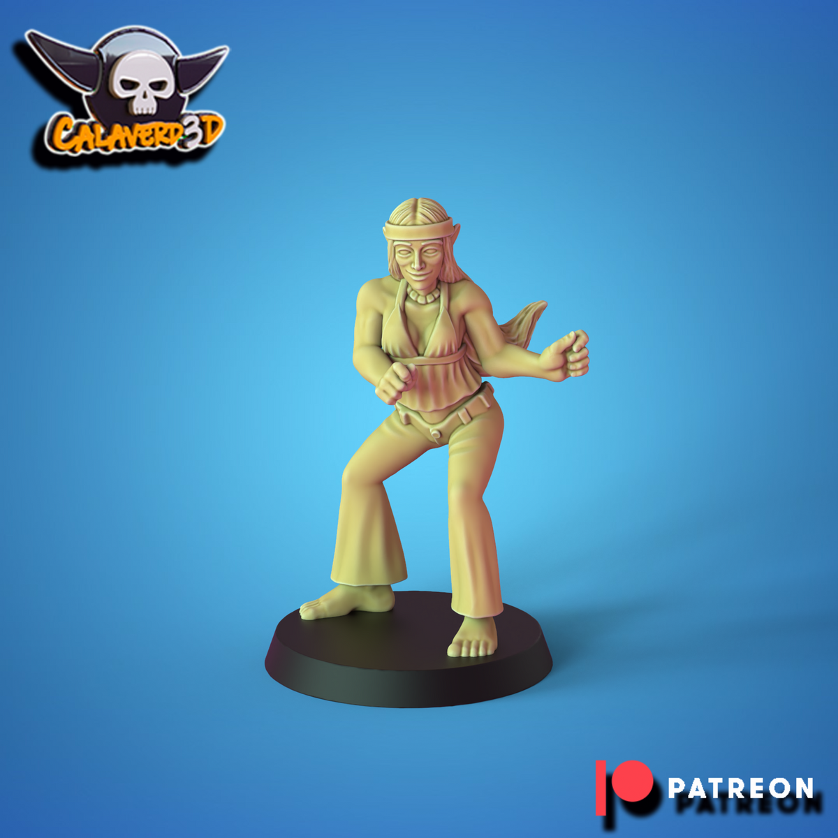 Wood Elves psychedelic Flower Power Fantasy Football Team Calaverd