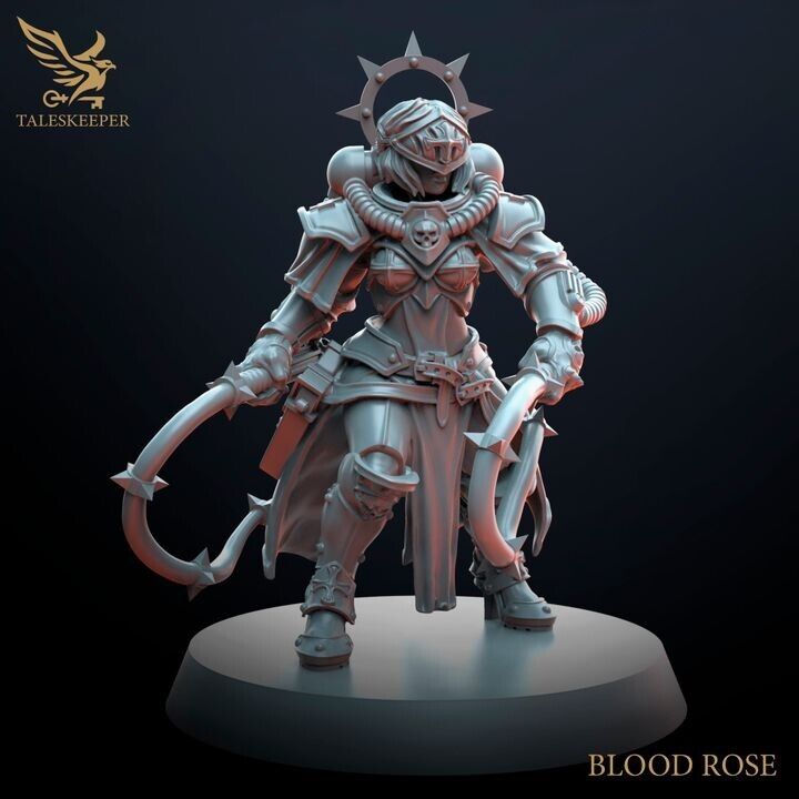 SISTER BLOOD ROSE proxy Grimdark , OPR , Sci-Fi, Fantasy wargames TalesKeeper