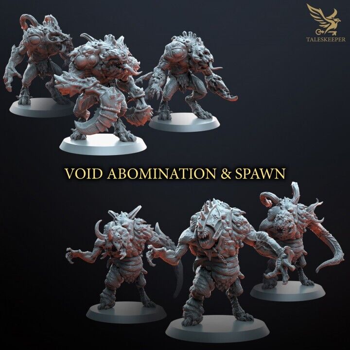 VOID ABOMINATION & SPAWN Grimdark , OPR , Sci-Fi, Fantasy wargames TalesKeeper