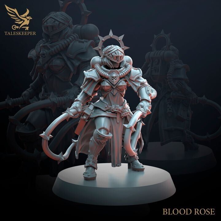 SISTER BLOOD ROSE proxy Grimdark , OPR , Sci-Fi, Fantasy wargames TalesKeeper