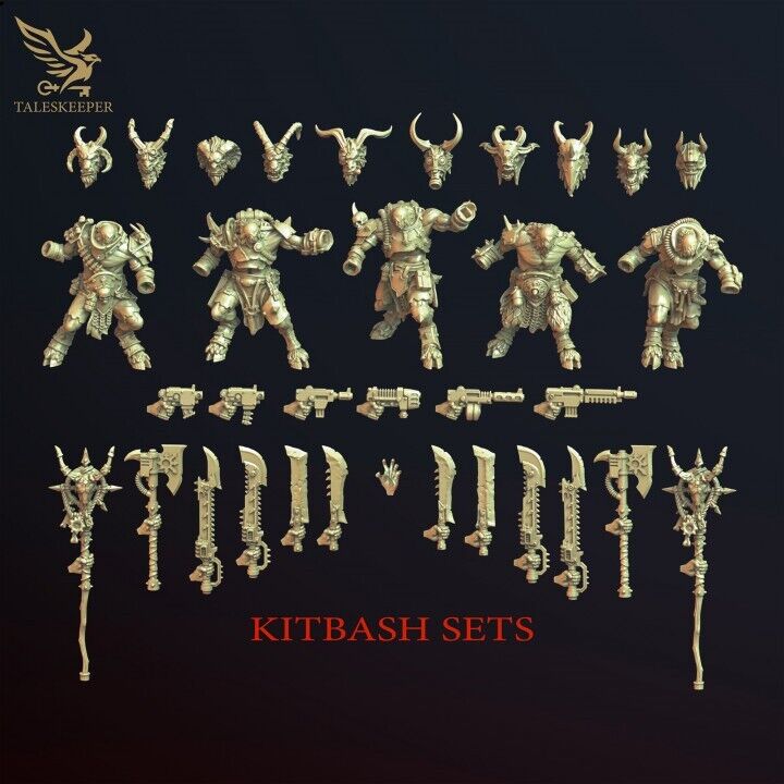 BEASTMEN CULTISTS V2 proxy Grimdark , OPR , Sci-Fi, Fantasy wargames TalesKeeper