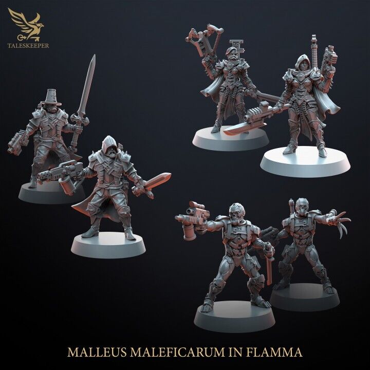Malleus Maleficarum Flamma Grimdark , OPR , Sci-Fi, Fantasy wargames TalesKeeper