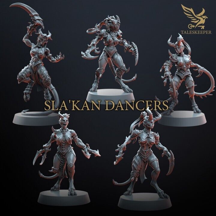 SLA'KAN DANCERS proxy Grimdark , OPR , Sci-Fi, Fantasy wargames TalesKeeper