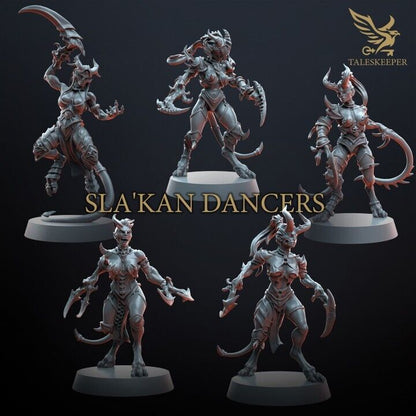 SLA'KAN DANCERS proxy Grimdark , OPR , Sci-Fi, Fantasy wargames TalesKeeper