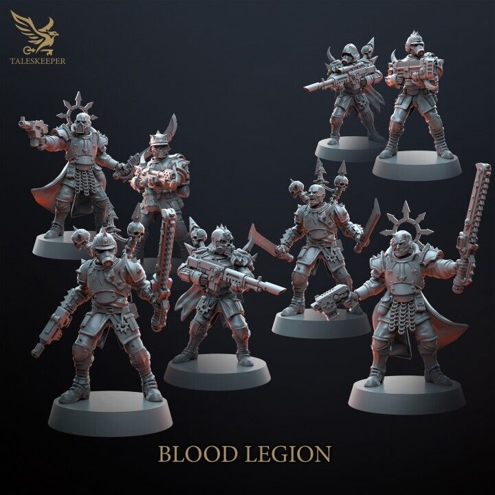 BLOOD LEGION TROOPS proxy Grimdark , OPR , Sci-Fi, Fantasy wargames TalesKeeper
