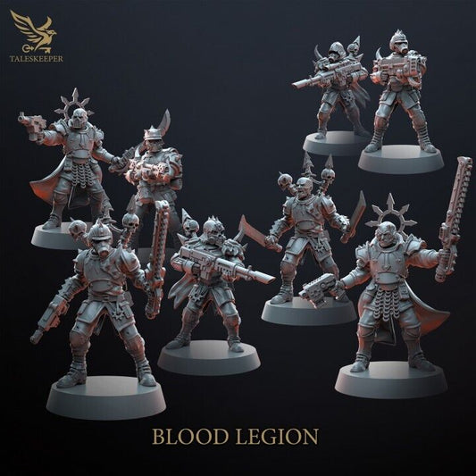 BLOOD LEGION TROOPS proxy Grimdark , OPR , Sci-Fi, Fantasy wargames TalesKeeper