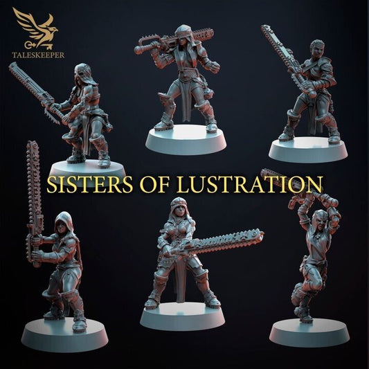 SISTERS OF LUSTRATION proxy Grimdark , OPR , Sci-Fi, Fantasy wargames TalesKeeper