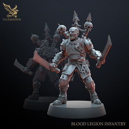 BLOOD LEGION TROOPS proxy Grimdark , OPR , Sci-Fi, Fantasy wargames TalesKeeper
