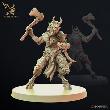 Beastman Reapers proxy Grimdark , OPR , Sci-Fi, Fantasy wargames TalesKeeper