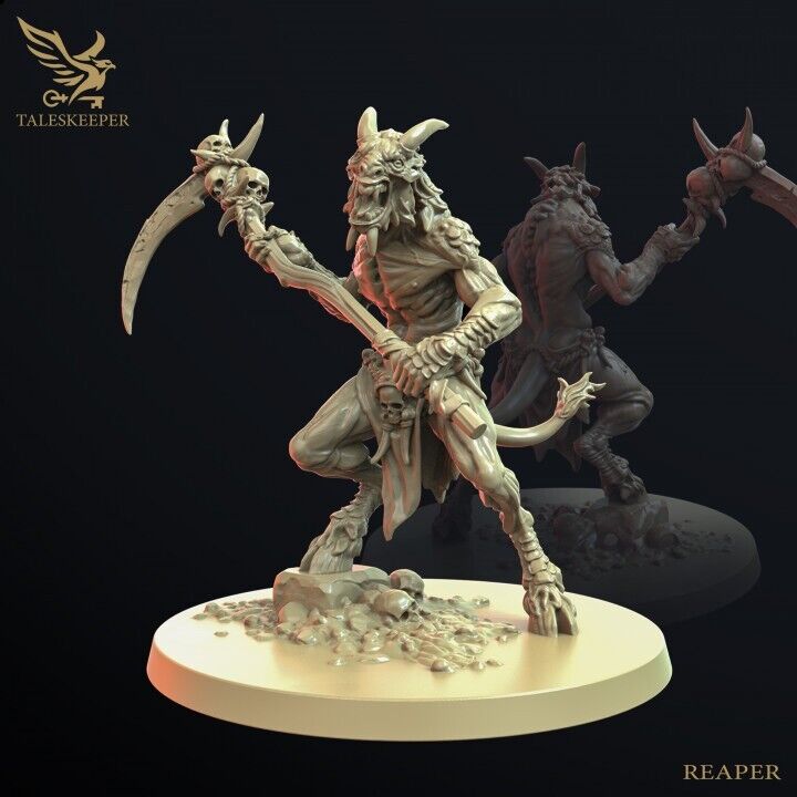 Beastman Reapers proxy Grimdark , OPR , Sci-Fi, Fantasy wargames TalesKeeper