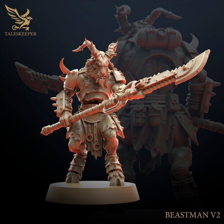 BEASTMEN CULTISTS proxy Grimdark , OPR , Sci-Fi, Fantasy wargames TalesKeeper
