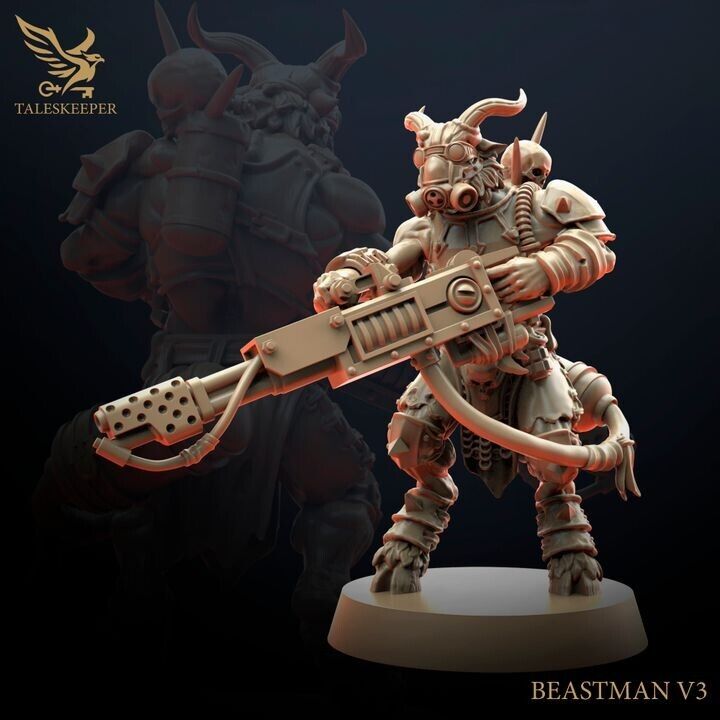 BEASTMEN CULTISTS proxy Grimdark , OPR , Sci-Fi, Fantasy wargames TalesKeeper