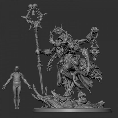 Beastman Mage proxy  Grimdark , OPR , Sci-Fi, Fantasy wargames TalesKeeper